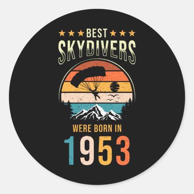 Sticker Rond Poison de Skydiver (Devant)