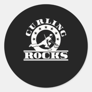 Sticker Rond Poison du Curling Rocks