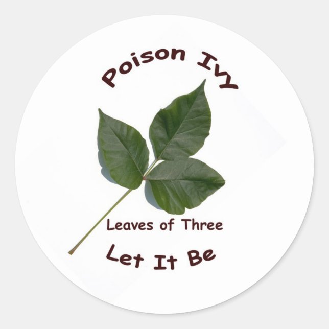 Sticker Rond Poison Ivy (Devant)