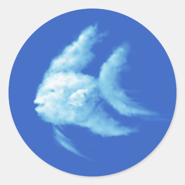 Sticker Rond Poisson (Devant)