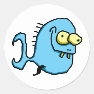 Sticker Rond Poisson 4