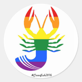 Sticker Rond Poisson à crevettes Égalité