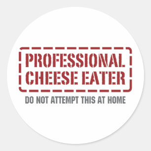 Sticker Rond Poisson de fromage professionnel