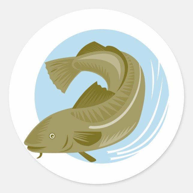 Sticker Rond poisson de l'atlantique (Devant)
