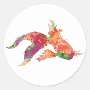 Sticker Rond poisson d'eau