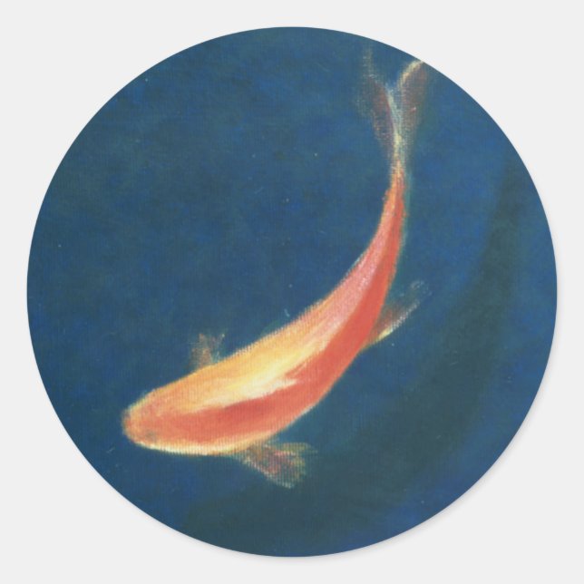 Sticker Rond Poisson d'or (Devant)