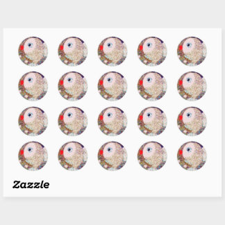 Sticker Rond Poisson Étoilé Magique Anniversaire Enfants