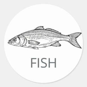 Sticker Rond Poisson Mariage personnalisé professionnel Choix d