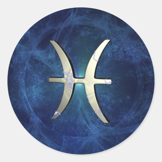 Sticker Rond Poissons (Devant)