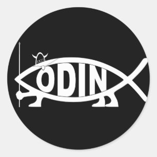 Sticker Rond Poissons d'Odin