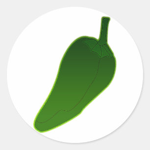 Sticker Rond Poivre de Jalapeno