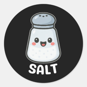 Sticker Rond Poivre de sel Costume d'Halloween Couple Ami Duo
