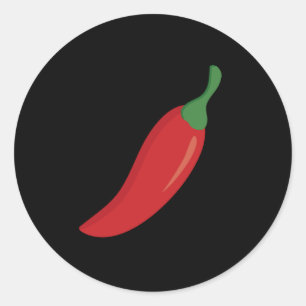 Sticker Rond Poivre rouge chili