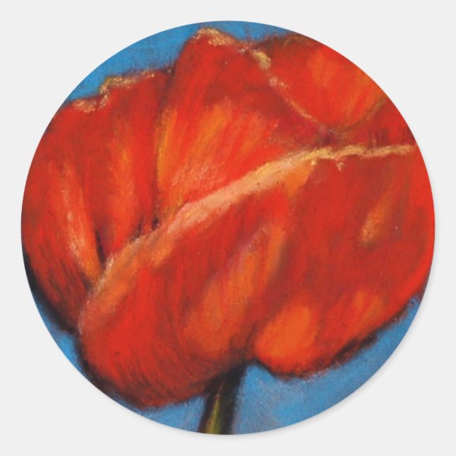 STICKER ROND POIVRE ROUGE CLAIR (Devant)