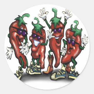 Sticker Rond Poivrons