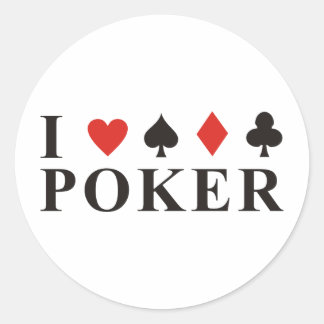 Sticker Rond Poker
