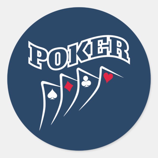 Sticker Rond Poker (Devant)