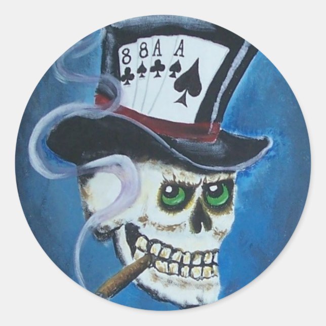 Sticker Rond poker art 2 011 (Devant)