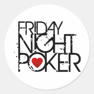 Sticker Rond Poker du vendredi soir