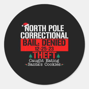 Sticker Rond Pôle Nord Caution Correctionnelle Refusée Vol Atte