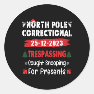 Sticker Rond Pôle Nord Tri Correctionnel Pris Snooping P