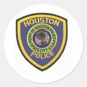 STICKER ROND POLICE DE HOUSTON