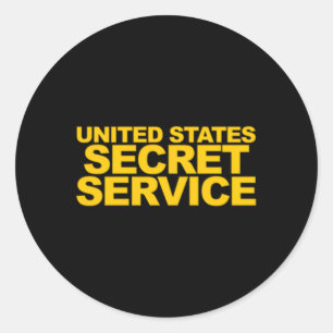 Sticker Rond Police des services secrets américains application
