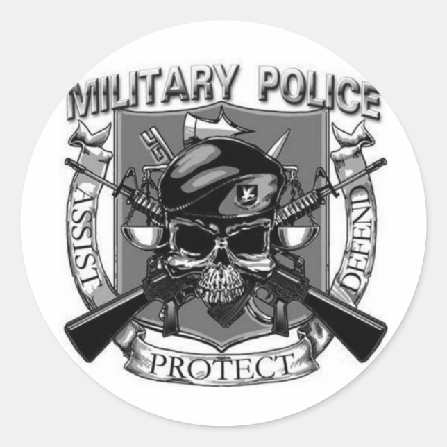Sticker Rond Police militaire (Devant)