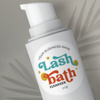 Polices rétro Coloré Lash Extensions Shampooing
