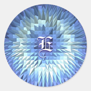 Sticker Rond Poligonal abstrait bas poly