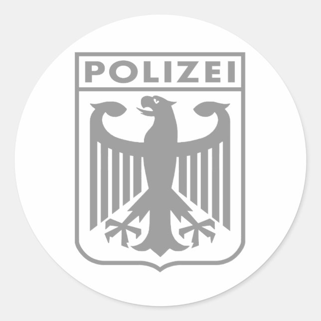 Sticker Rond Polizei (Devant)