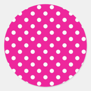 Sticker Rond Polka dot