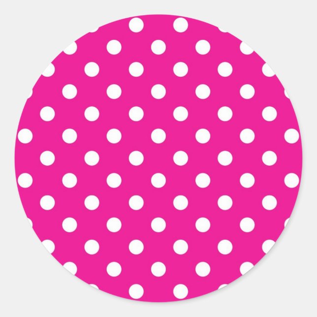 Sticker Rond Polka dot (Devant)