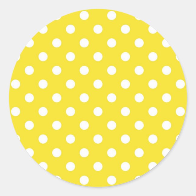 Sticker Rond Polka dot (Devant)