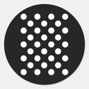 Sticker Rond Polka Dot Pois - Vous Attire L'Attention Et Regard