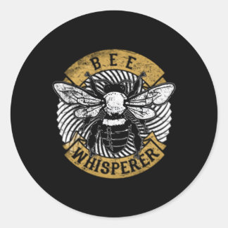 Sticker Rond Pollen de l'apiculteur de Whisperer de miel