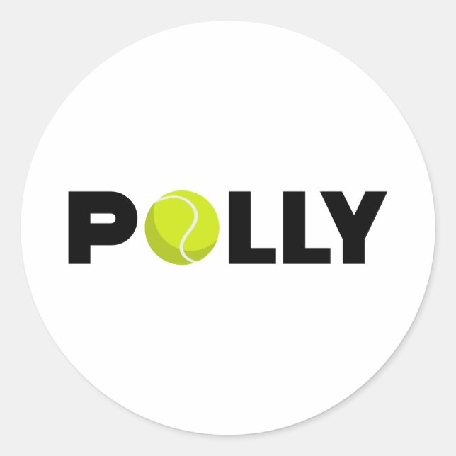 Sticker Rond Polly Tennis (Devant)