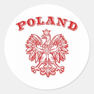 Sticker Rond Pologne