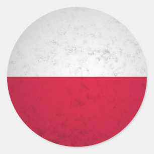 Sticker Rond Pologne