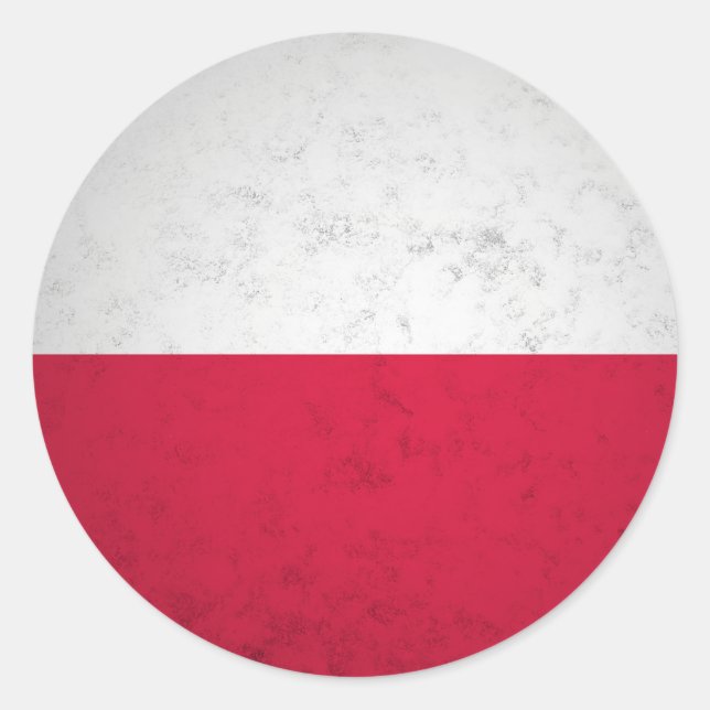 Sticker Rond Pologne (Devant)