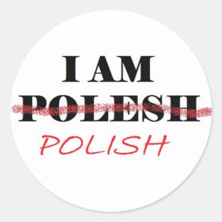 Sticker Rond Polonais 1