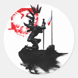 Sticker Rond Polonais Hussar