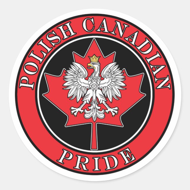 Sticker Rond Polonais ronds (Devant)