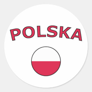 Sticker Rond Polska