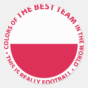 Sticker Rond Polska Poland Art Shield