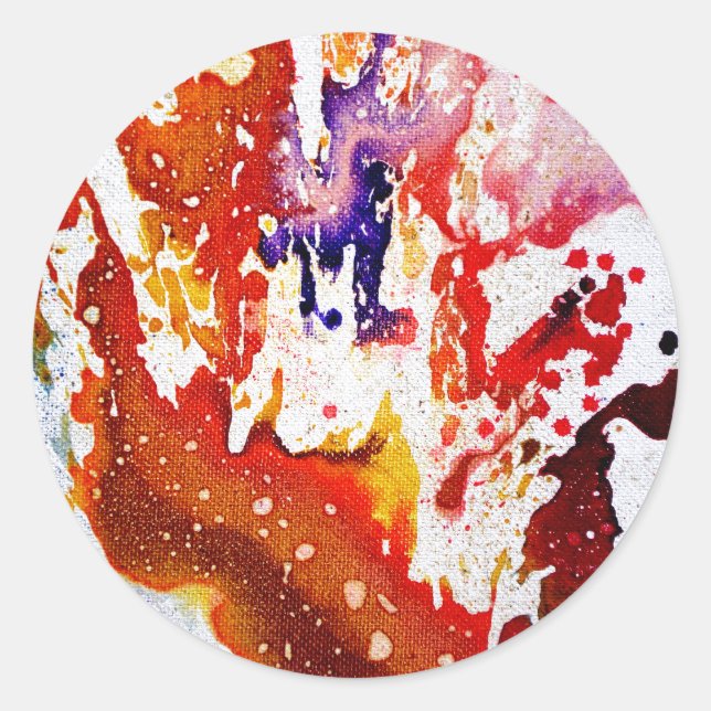 Sticker Rond Polychromoptique #1A by Michael Moffa (Devant)