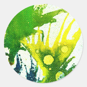 Sticker Rond Polychromoptique #2B par Michael Moffa