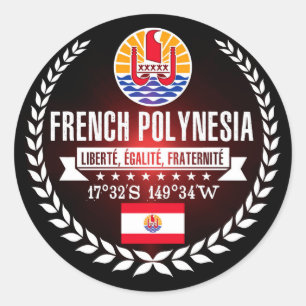 Sticker Rond Polynésie française