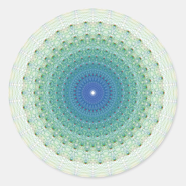 Sticker Rond Polytope géométrique uniforme dans le plan de coxe (Devant)