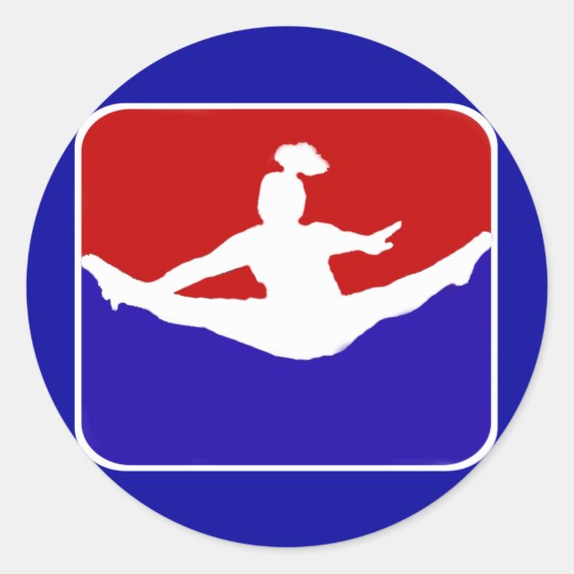 Sticker Rond Pom-pom girl (Devant)